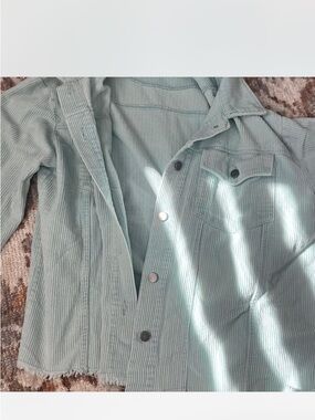 & Other Stories Mint Green Corduroy Teddy Jacket